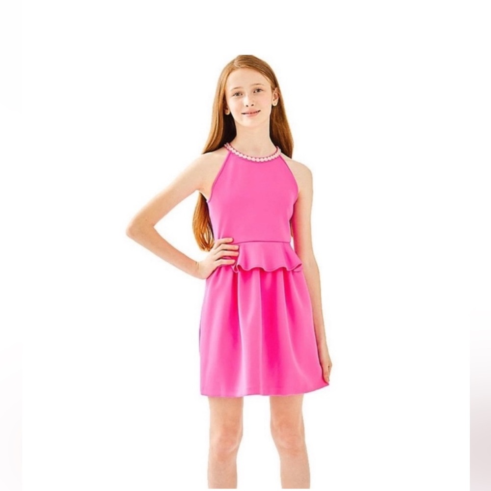 Lilly Pulitzer Bright Pink Formal Kids Dress